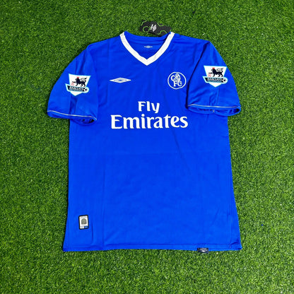 Hernan Crespo Chelsea 2003 2005 Season Home Navy Blue Retro Football Jersey