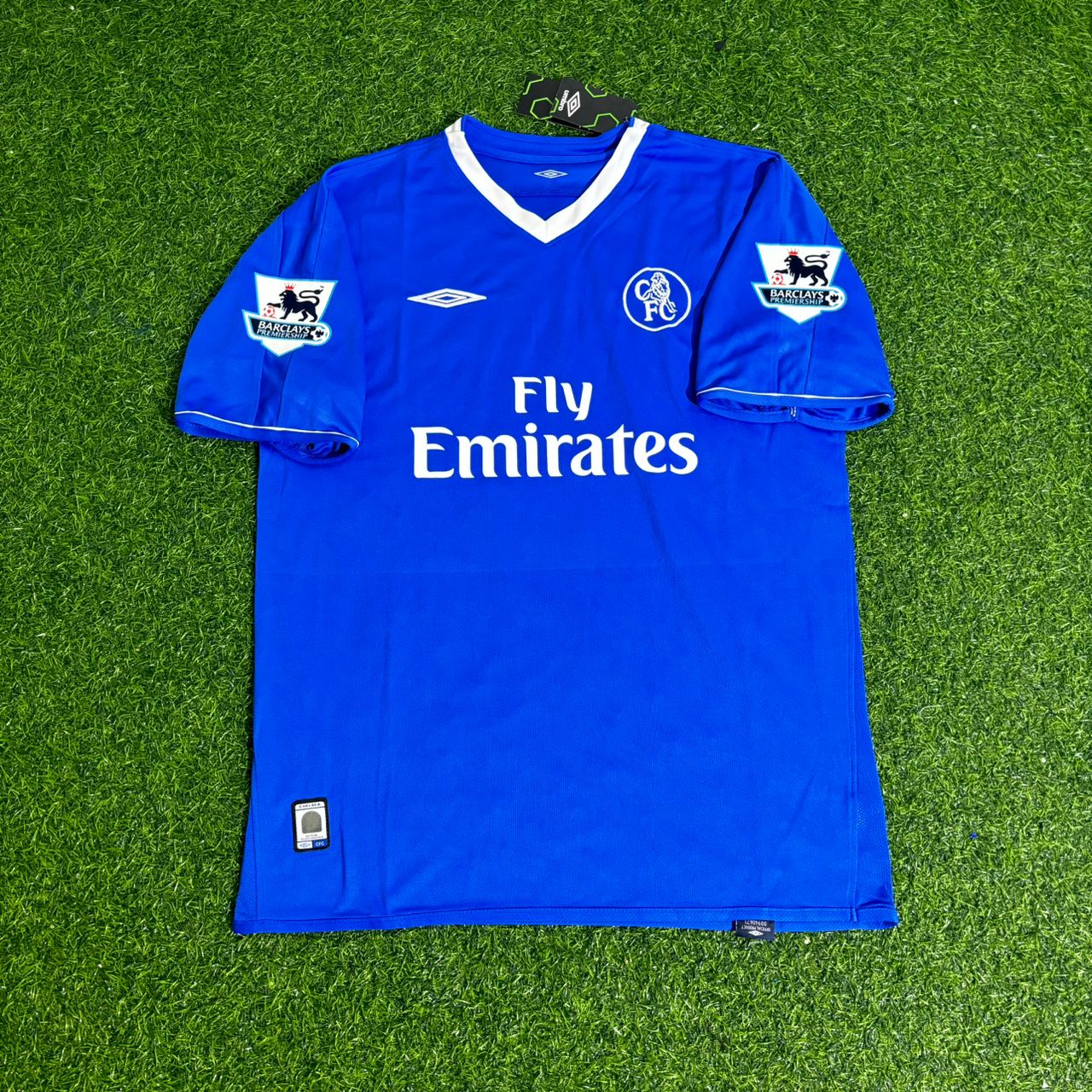 Emmanuel Petit Chelsea 2003 2005 Season Home Navy Blue Retro Football Jersey