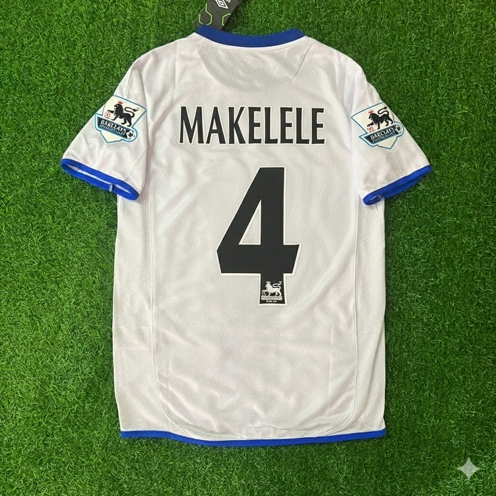 Claude Makelele Chelsea Away 2004 Retro Football Jersey Kit