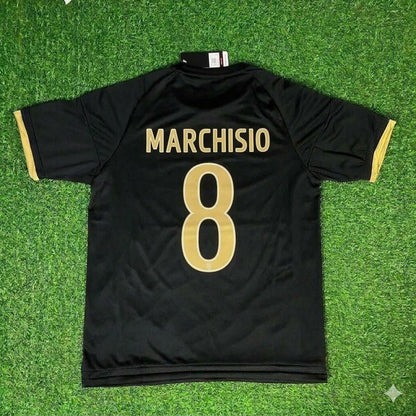 Claudio Marchisio 8- Juventus Retro Black Football Jersey Kit