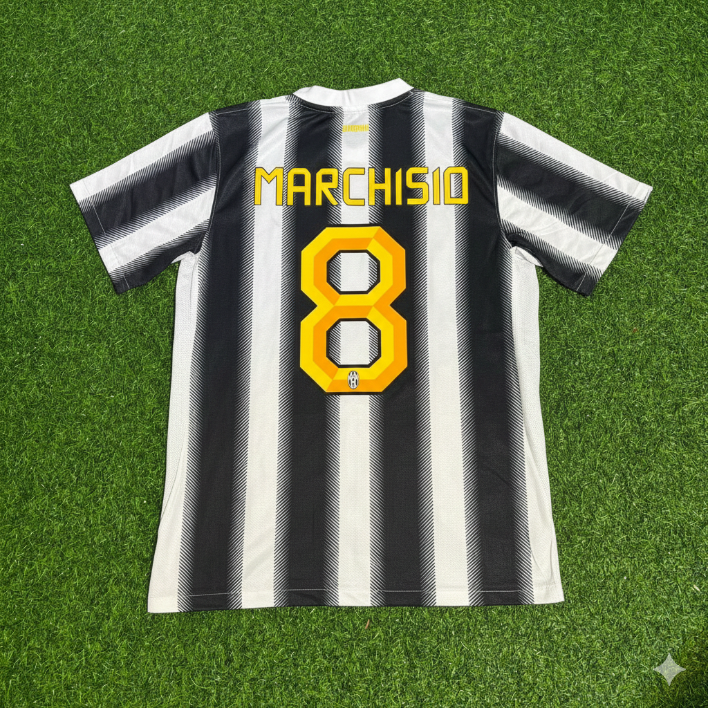 Claudio Marchisio Juventus Home 2011 2012 Season Retro Football Jersey