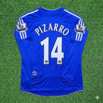 Claudio Pizarro #14 Chelsea 2006-2008 Long Sleeve EPL Patch Football Jersey Kit