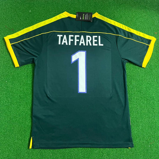 Claudio Taffarel Brazil 1998 Retro Goalkeeper Football Jersey Kit