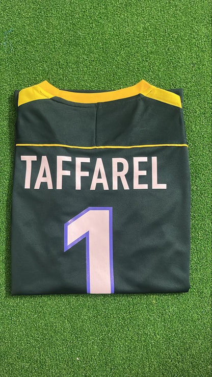 Claudio Taffarel Brazil 1998 Retro Goalkeeper Football Jersey Kit