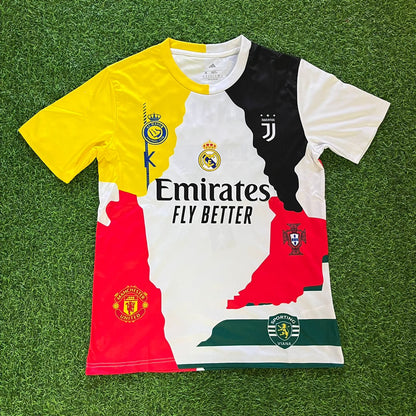 Cristiano Ronaldo #cr7 GOAT Combo All Teams Special Football Jersey