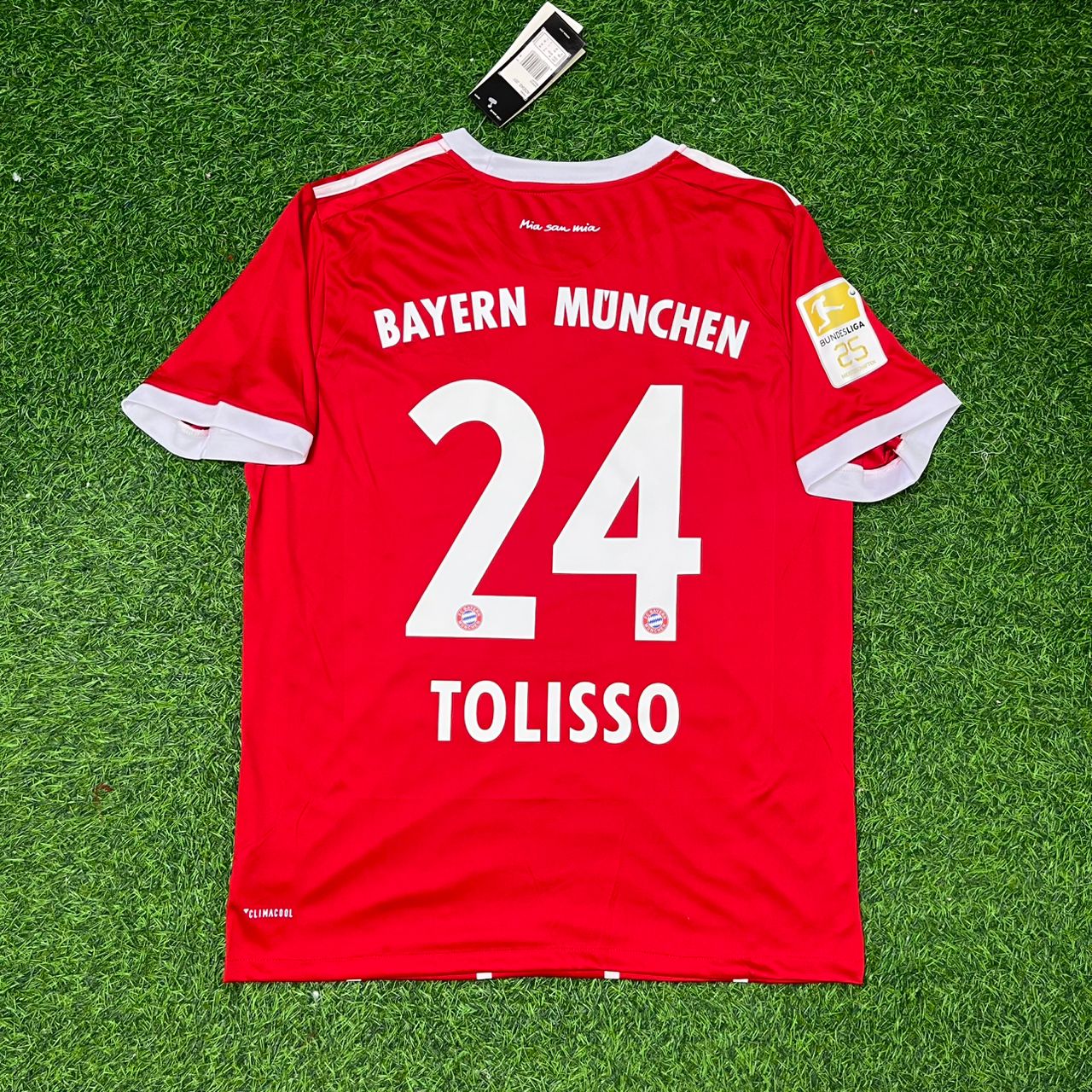 Corentin Tolisso Bayern Munich 2017-2018 Retro Home Football Jersey