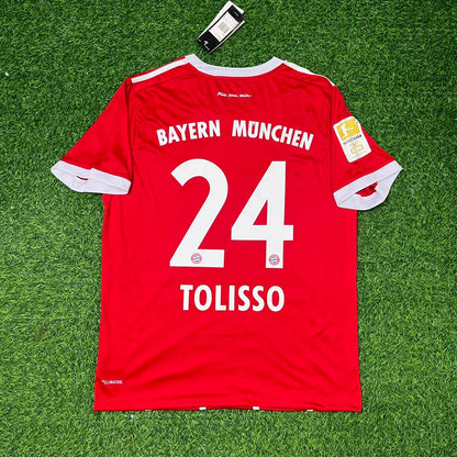 Corentin Tolisso Bayern Munich 2017-2018 Retro Home Football Jersey