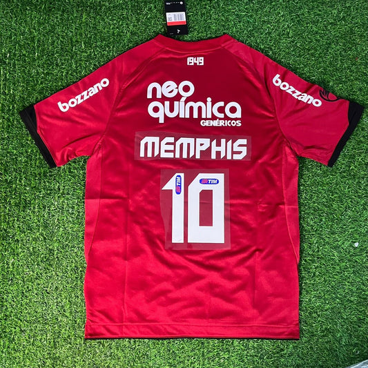 #10 Memphis Depay Corinthians Retro Red Kit Trikot Maillot Maglia Camiseta Soccer Kit