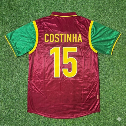 Portugal World Cup 1998 Costinha #15 Retro Football Jersey