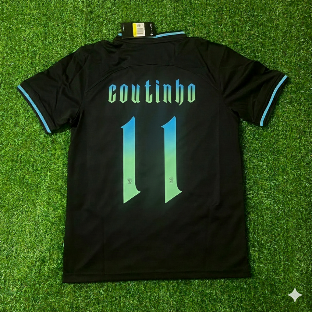 Philippe Coutinho Brazil Retro Football Jersey