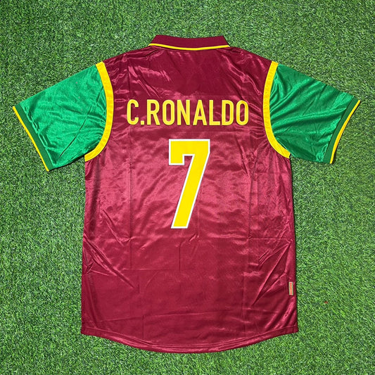 Cristiano Ronaldo #7 Portugal 2003 International Debut Retro Football Jersey