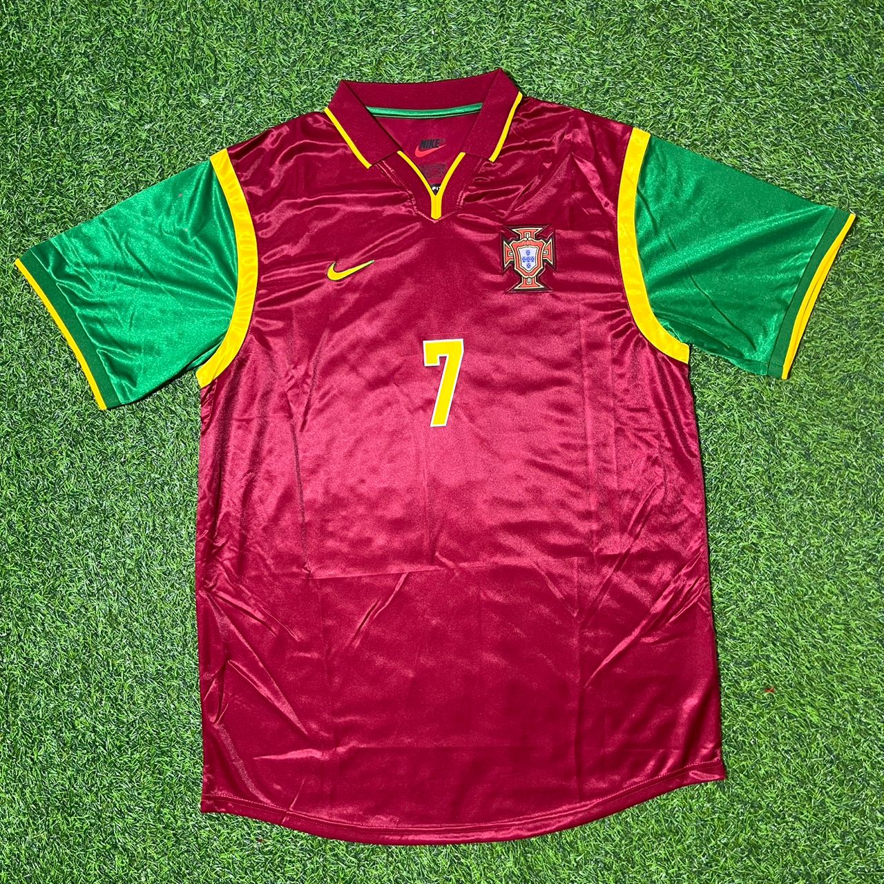 Cristiano Ronaldo #7 Portugal 2003 International Debut Retro Football Jersey
