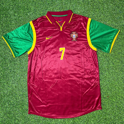 Cristiano Ronaldo #7 Portugal 2003 International Debut Retro Football Jersey