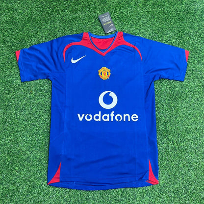Cristiano Ronaldo Manchester United 2005/2006 Blue Red Retro Football Jersey Kit