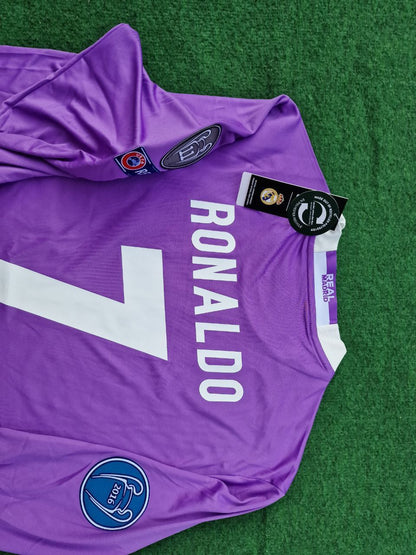 Cristiano Ronaldo 7 - Real Final 2017 Long Sleeve Football Jersey Kit