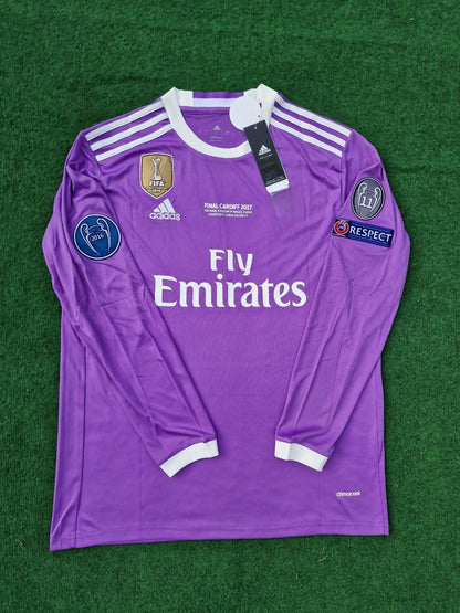 Cristiano Ronaldo 7 - Real Final 2017 Long Sleeve Football Jersey Kit