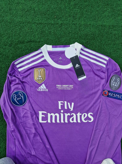 Cristiano Ronaldo 7 - Real Final 2017 Long Sleeve Football Jersey Kit