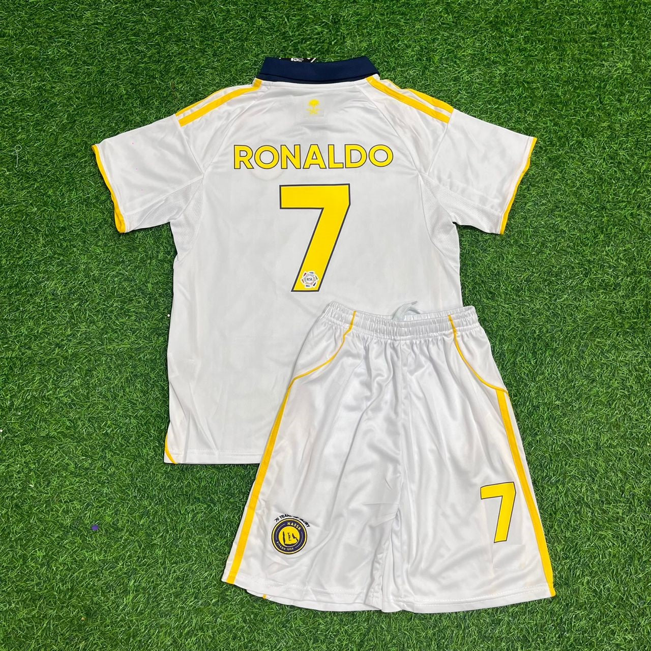 Cristiano Ronaldo Al Nassr White Football Jersey Kit