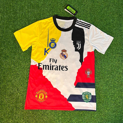 Cristiano Ronaldo #cr7 GOAT Combo All Teams Special Football Jersey