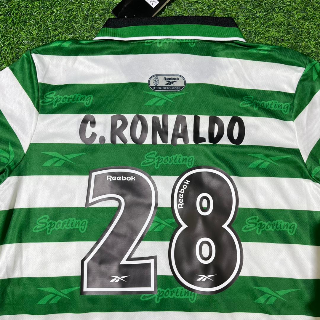 Cristiano Ronaldo First Football Team Sporting CP Lisbon Football Jersey Collection