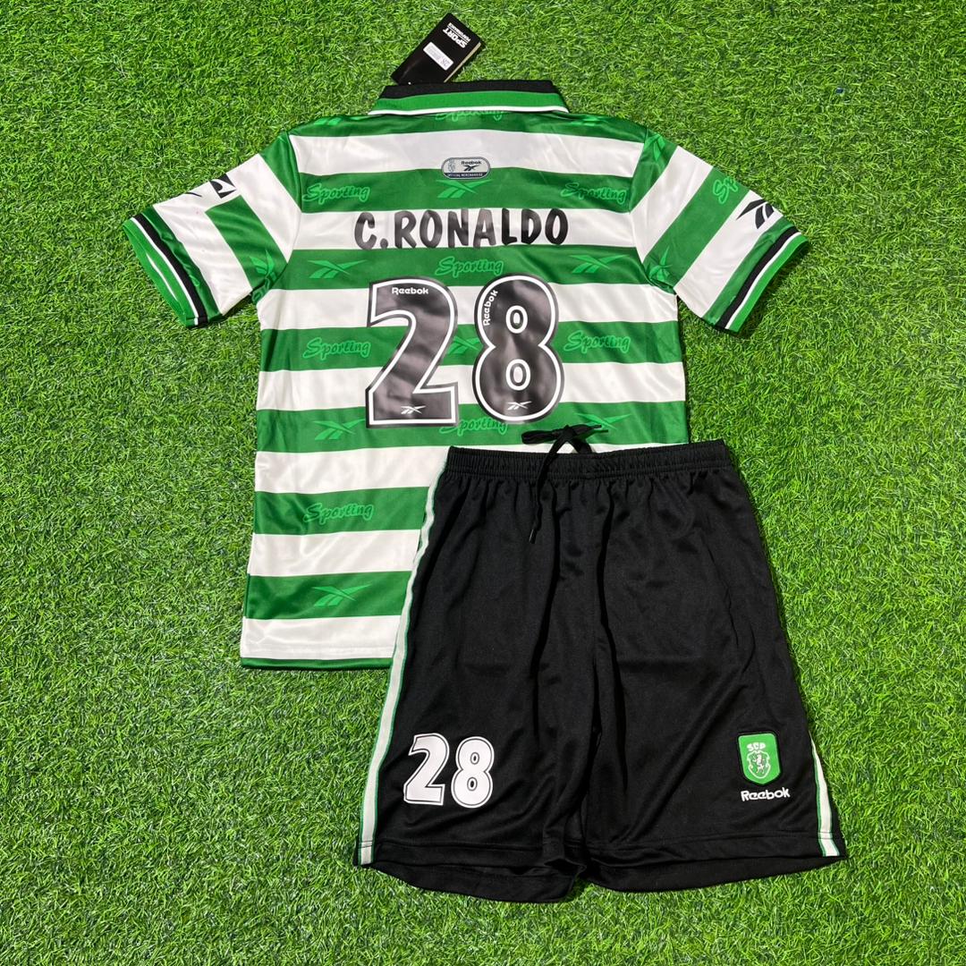 Cristiano Ronaldo First Football Team Sporting CP Lisbon Football Jersey Collection
