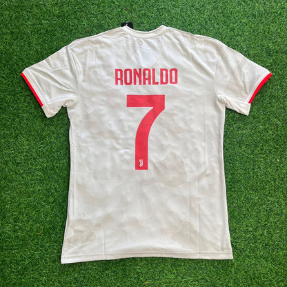 Cristiano Ronaldo Juventus 2019 2020 White Retro Football Jersey Kit