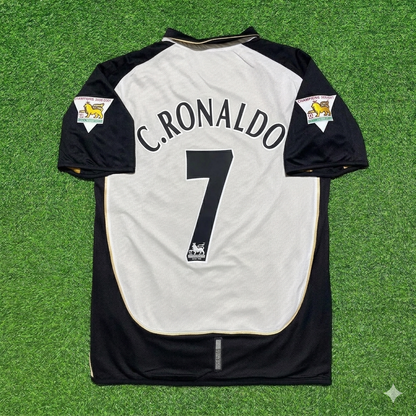 Cristiano Ronaldo #7 Manchester United 2001-2002 Reversible Retro Football Jersey