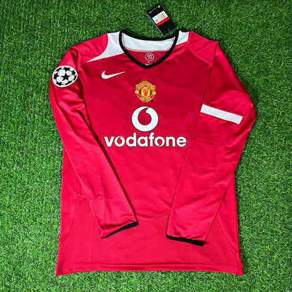 Cristiano Ronaldo Manchester United 2005 Champions League Retro Football Jersey Kit