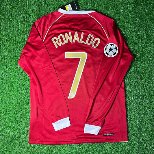 Cristiano Ronaldo Manchester United 2006 2007 Red Golden Jersey Trikot