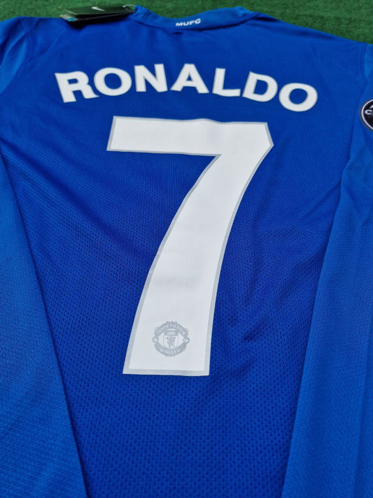 Cristiano Ronaldo Manchester United 2008 Fifa World Cup Champions League Retro Short Football Jersey Kit