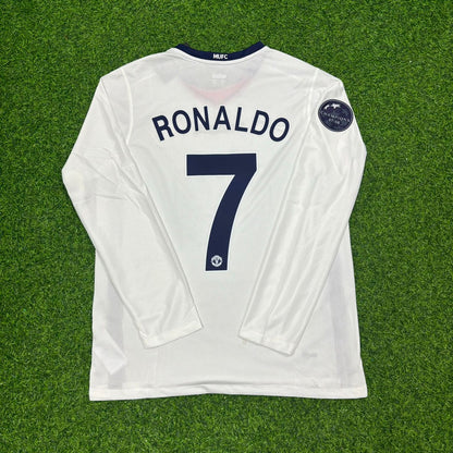 Cristiano Ronaldo Manchester United 2009 Champions Leage Final Rome Retro Long Sleeve Football Jersey