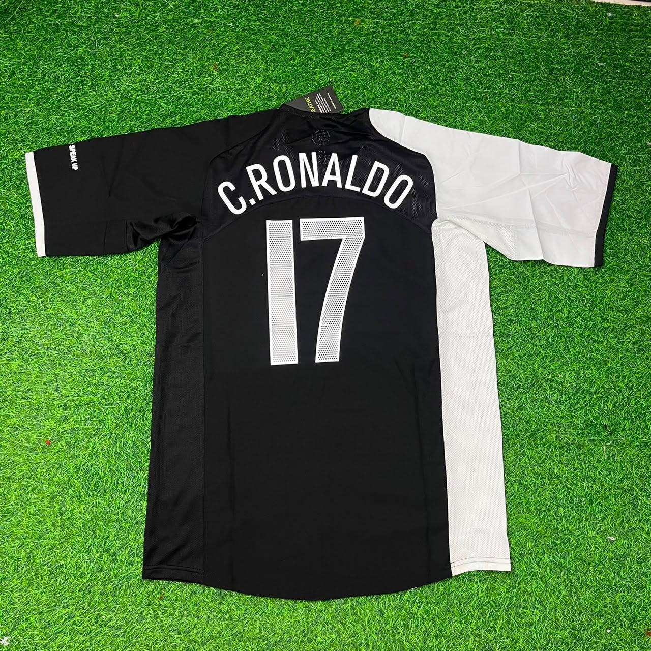 Cristiano Ronaldo Portugal 2005 Special White and Black Retro Football Jersey Collection