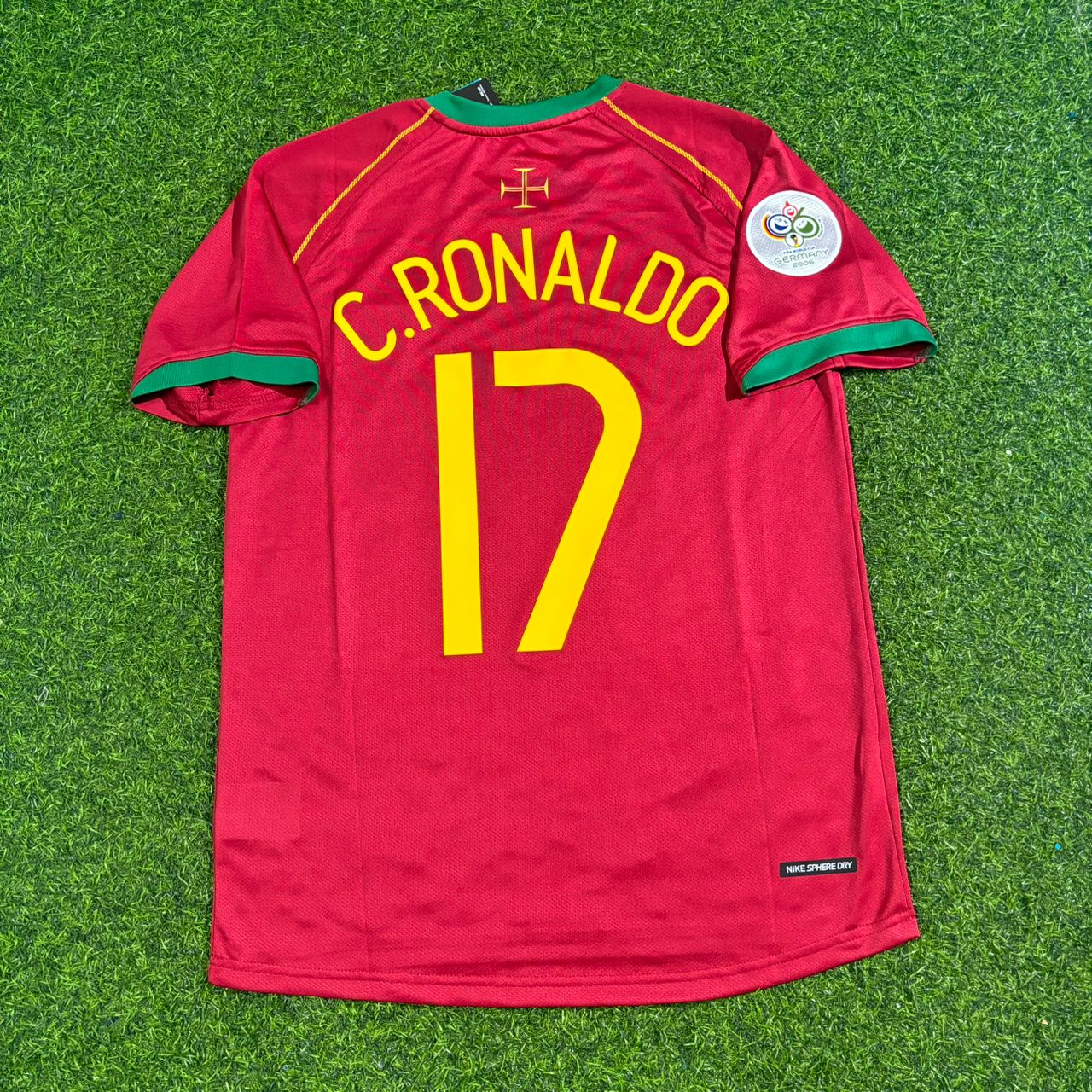 Portugal World Cup 2006 Cristiano Ronaldo Patch Retro Football Jersey