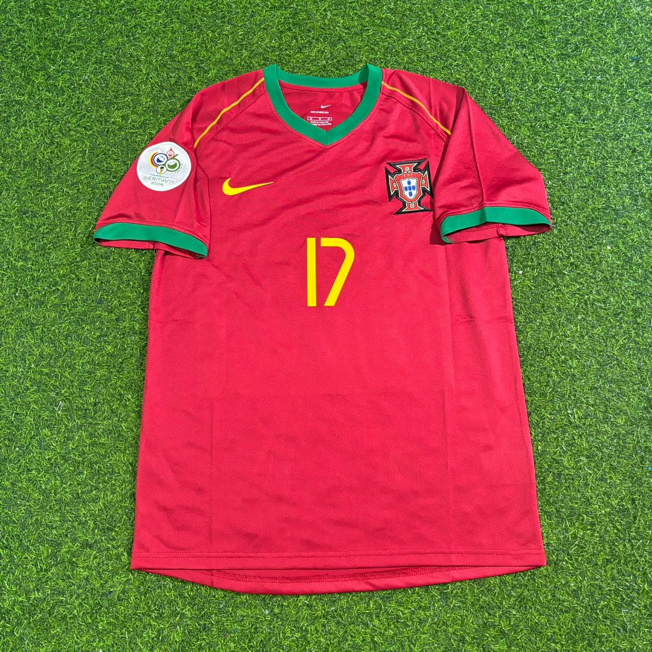 Portugal World Cup 2006 Cristiano Ronaldo Patch Retro Football Jersey