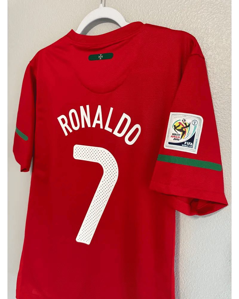 Cristiano Ronaldo Portugal 2010 World Cup Retro Football Jersey Kit