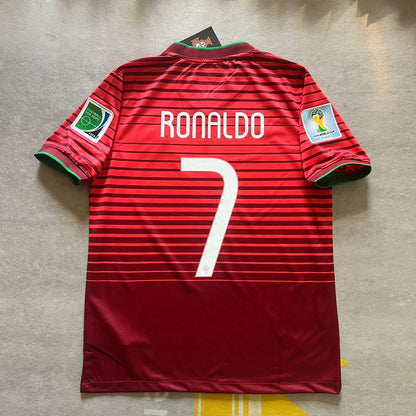 Cristiano Ronaldo Portugal 2014 World Cup Retro Football Jersey Kit