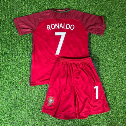 Cristiano Ronaldo Portugal 2016 Ronaldo Kids Football Jersey Kit