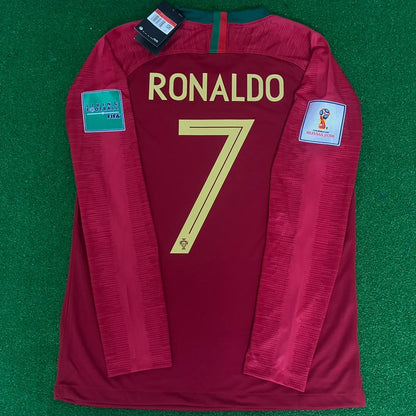 Cristiano Ronaldo Portugal 2018 World Cup Retro Football Jersey Kit