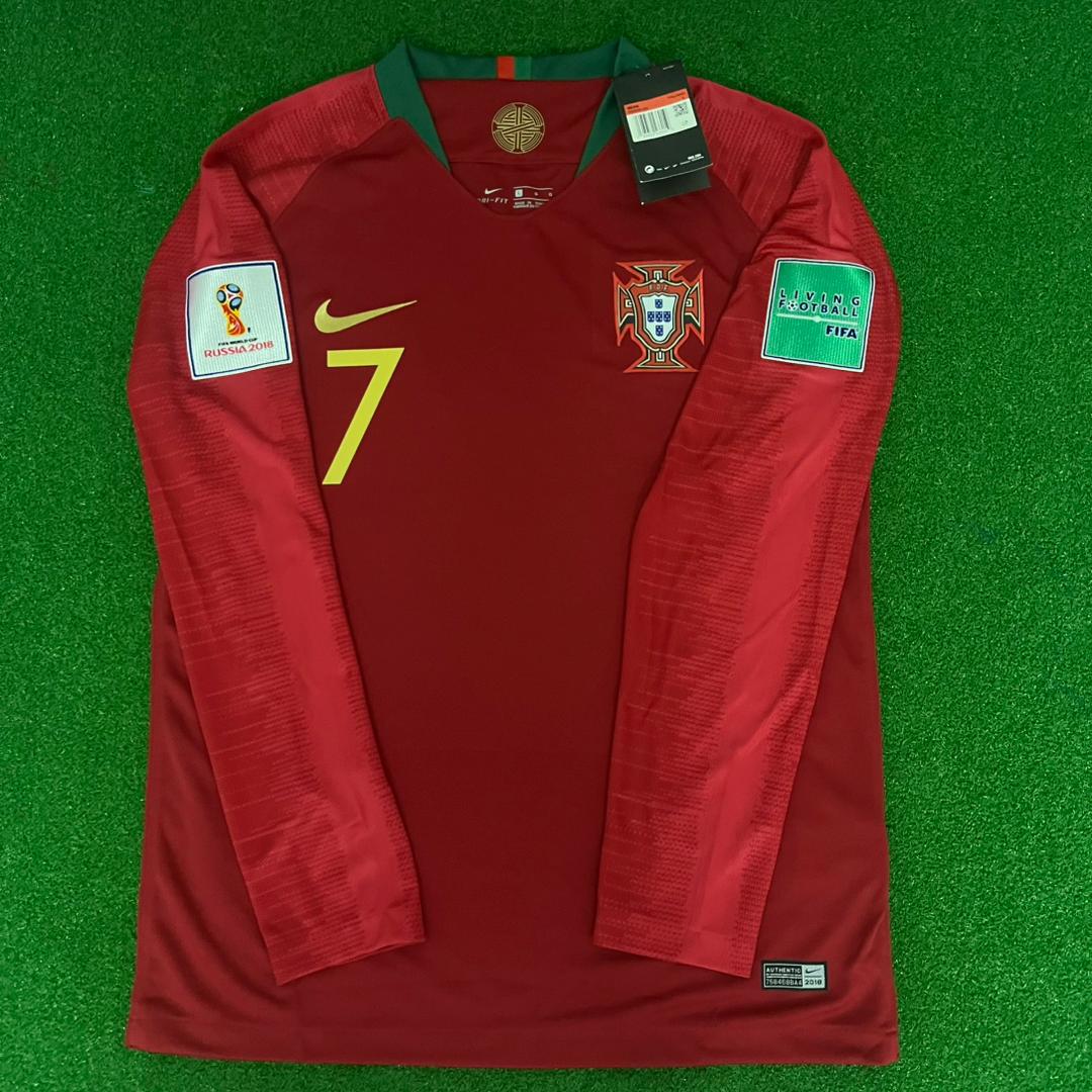 Cristiano Ronaldo Portugal 2018 World Cup Retro Football Jersey Kit