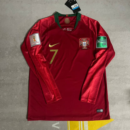 Cristiano Ronaldo Portugal 2018 World Cup Retro Football Jersey Kit