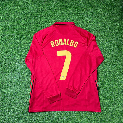 Portugal EURO 2020 Cristiano Ronaldo Long Sleeve Football Jersey Kit