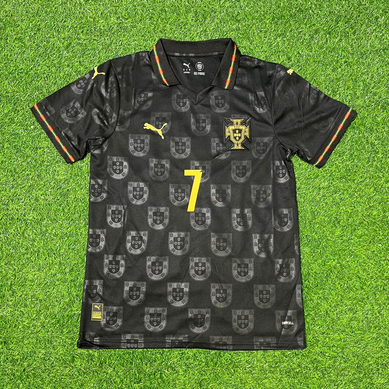 Cristiano Ronaldo Portugal 2025/26 Black Football Jersey Kit