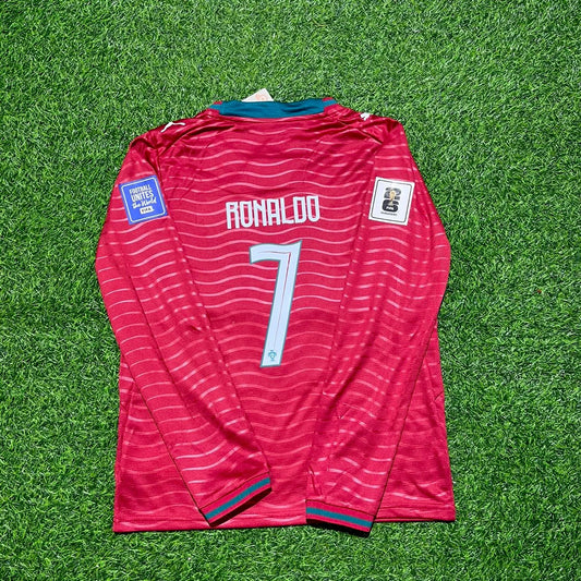 Cristiano Ronaldo Portugal 2026 World Cup Red Long Sleeve Jersey