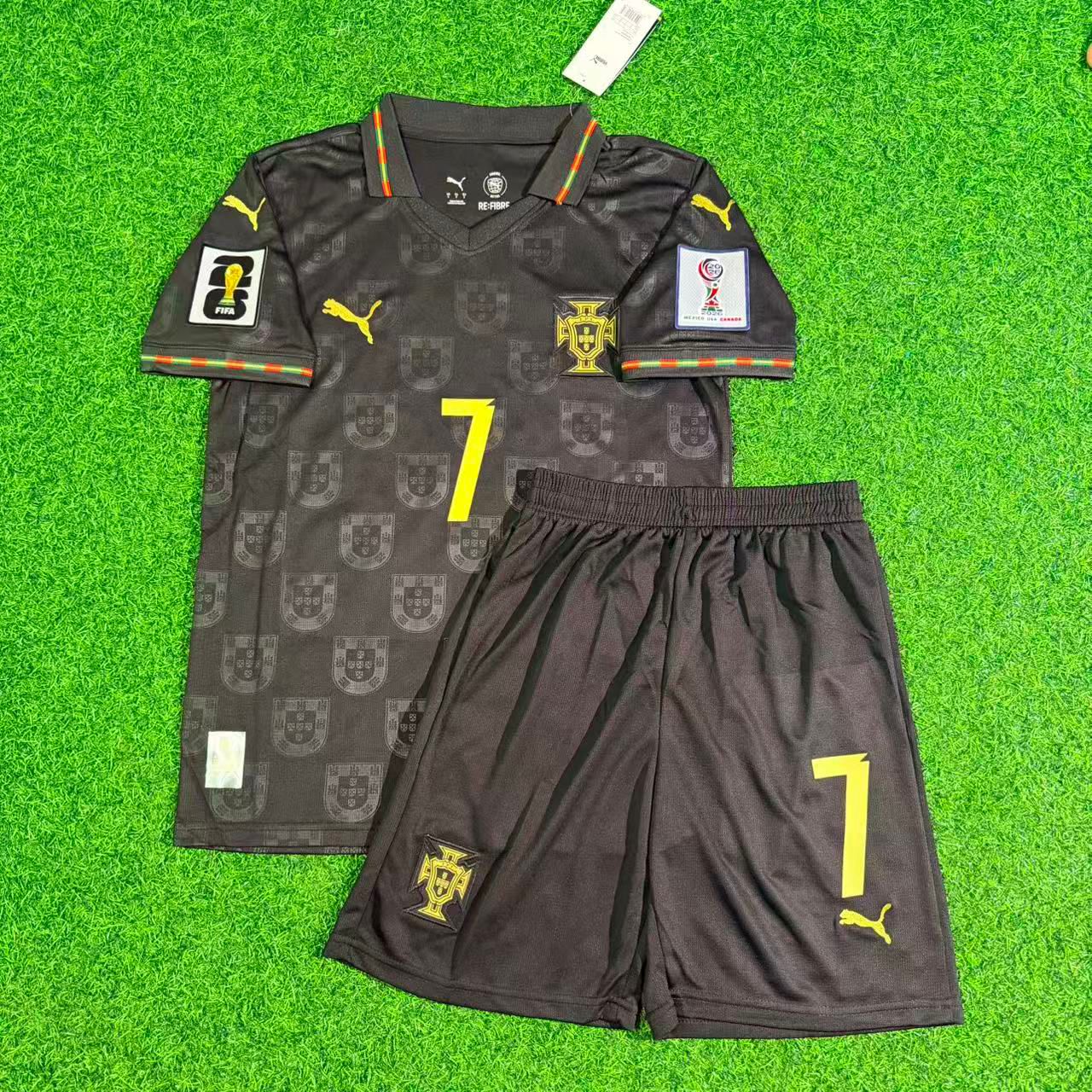 Portugal World Cup 2026 Cristiano Ronaldo Kids Football Jersey