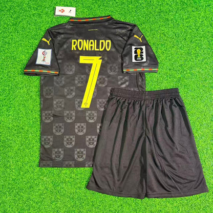 Portugal World Cup 2026 Cristiano Ronaldo Kids Football Jersey