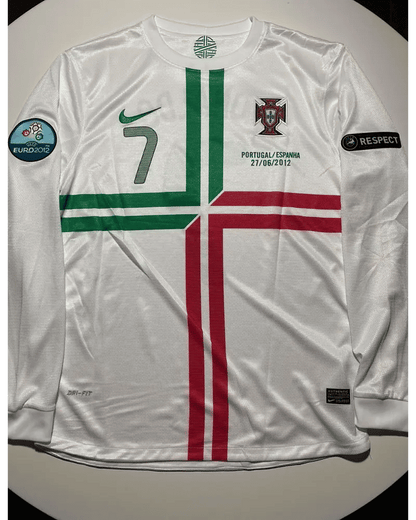 Cristiano Ronaldo Portugal EURO 2012 Langarm Retro Fußballtrikot-Set
