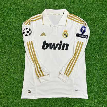 Cristiano Ronaldo Real Madrid 2011 - 2012 Champions League Long Sleeve Football Jersey Kit