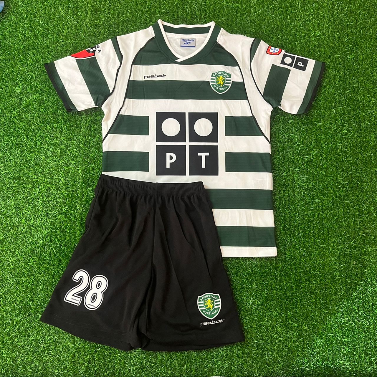 Cristiano Ronaldo Sporting CP Lisbon Kids Football Jersey Kit