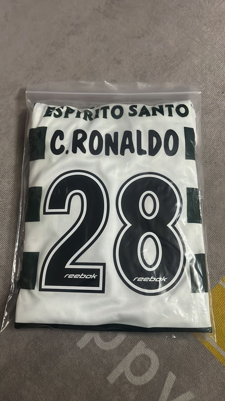 Cristiano Ronaldo Sporting CP Lisbon Kids Football Jersey Kit