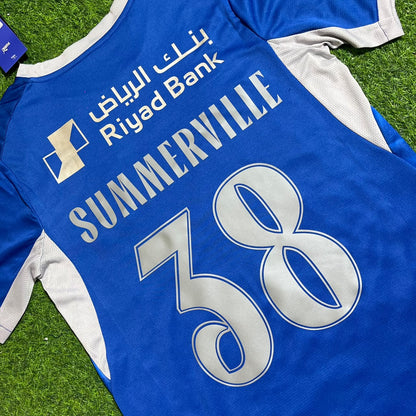 Crysencio Summerville Al Hilal 2026-2027 New Season Home Blue Foootball Jersey Trikot Maillot